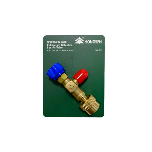 Вентиль сервисный 1/4SAE M x 1/4SAE F HS-1222 HONGSEN
