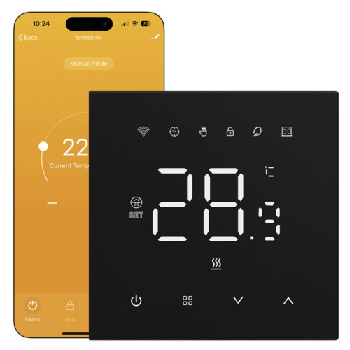 Терморегулятор теплої підлоги terneo nx black