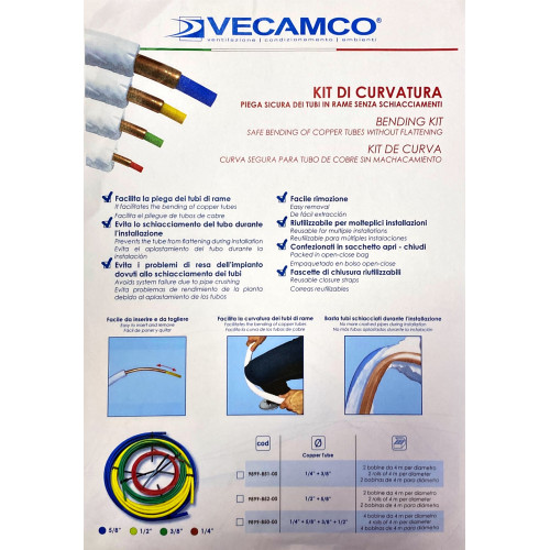 Комплект внутренних трубогибов VECAMCO для медной трубы 9899-850-00
