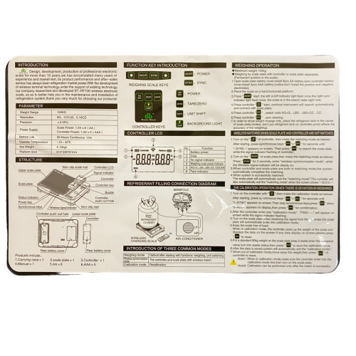 Весы для фреона Super Stars ST-RF100 bluetooth